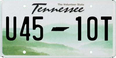 TN license plate U4510T