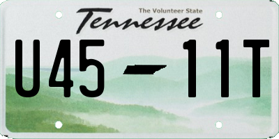 TN license plate U4511T