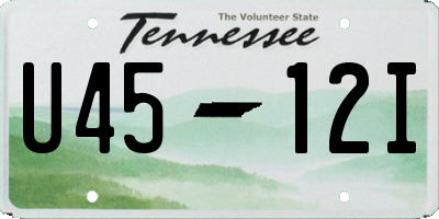 TN license plate U4512I