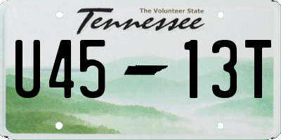 TN license plate U4513T
