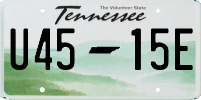 TN license plate U4515E