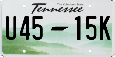 TN license plate U4515K