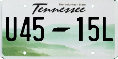 TN license plate U4515L