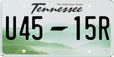 TN license plate U4515R