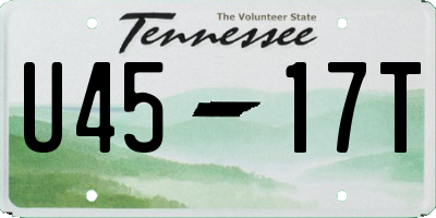 TN license plate U4517T