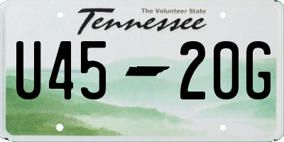 TN license plate U4520G