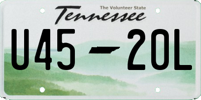 TN license plate U4520L
