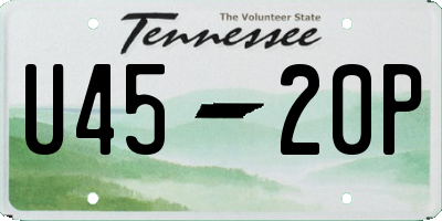 TN license plate U4520P