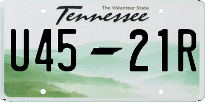 TN license plate U4521R