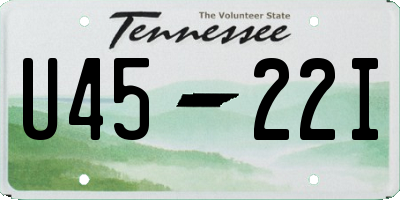 TN license plate U4522I