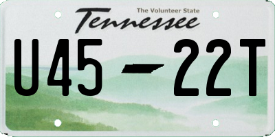 TN license plate U4522T
