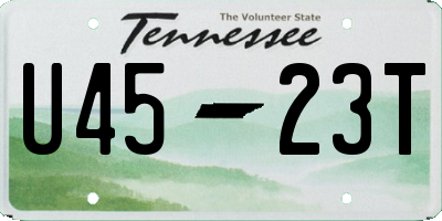 TN license plate U4523T