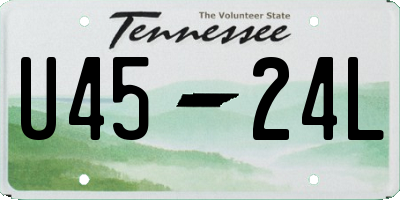TN license plate U4524L