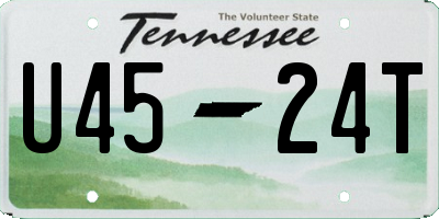 TN license plate U4524T