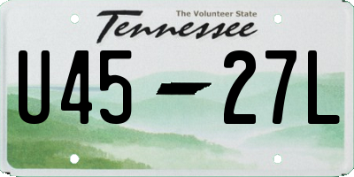 TN license plate U4527L