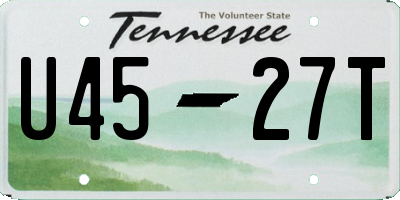 TN license plate U4527T