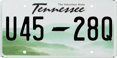 TN license plate U4528Q