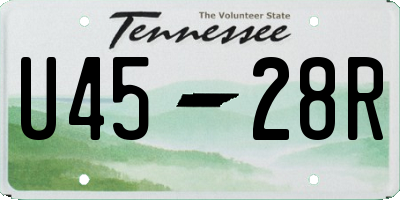 TN license plate U4528R
