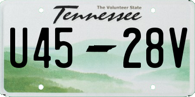 TN license plate U4528V