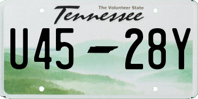 TN license plate U4528Y