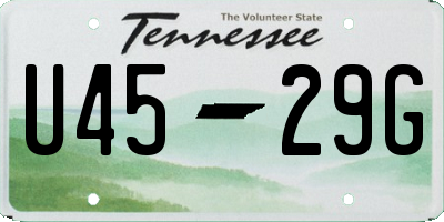 TN license plate U4529G