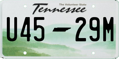 TN license plate U4529M