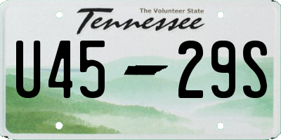 TN license plate U4529S