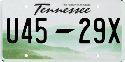 TN license plate U4529X