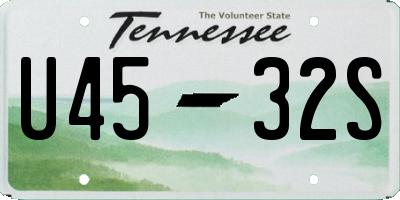 TN license plate U4532S
