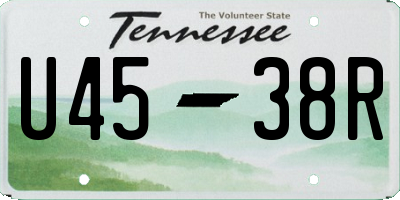 TN license plate U4538R