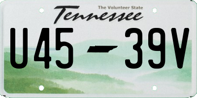 TN license plate U4539V