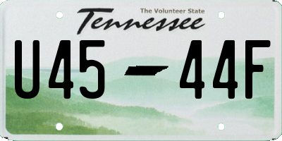 TN license plate U4544F