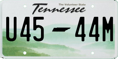 TN license plate U4544M