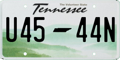 TN license plate U4544N