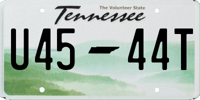 TN license plate U4544T