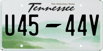 TN license plate U4544V
