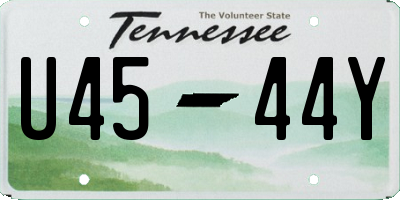 TN license plate U4544Y