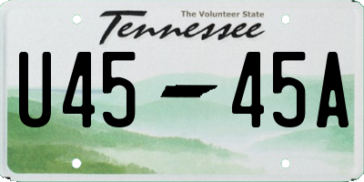 TN license plate U4545A