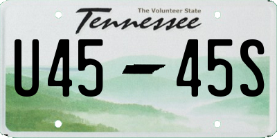 TN license plate U4545S