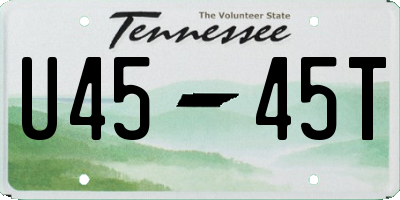 TN license plate U4545T