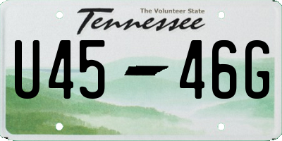 TN license plate U4546G