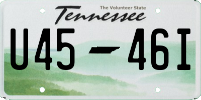 TN license plate U4546I