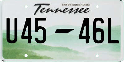 TN license plate U4546L