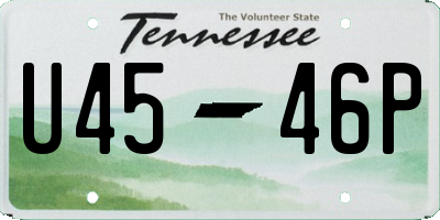 TN license plate U4546P