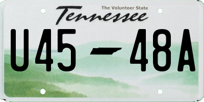 TN license plate U4548A