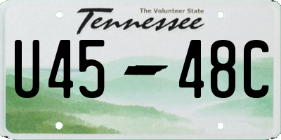 TN license plate U4548C