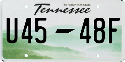 TN license plate U4548F