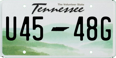 TN license plate U4548G