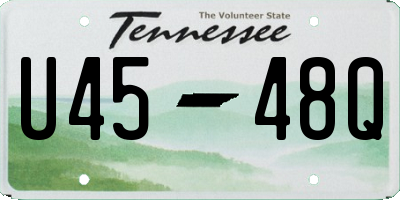 TN license plate U4548Q