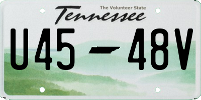 TN license plate U4548V